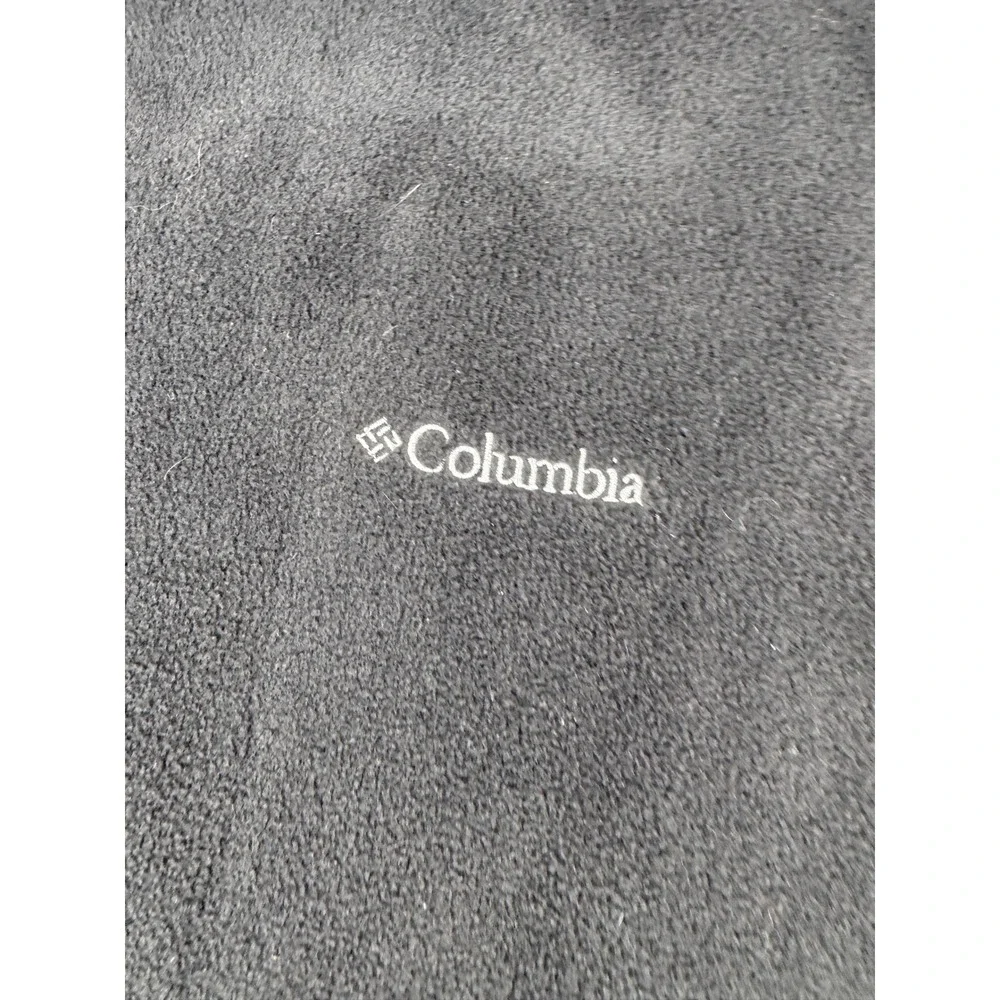 Columbia Fleece Vest Mens XL Full‎ Zip Pockets Dark Gray Outdoor